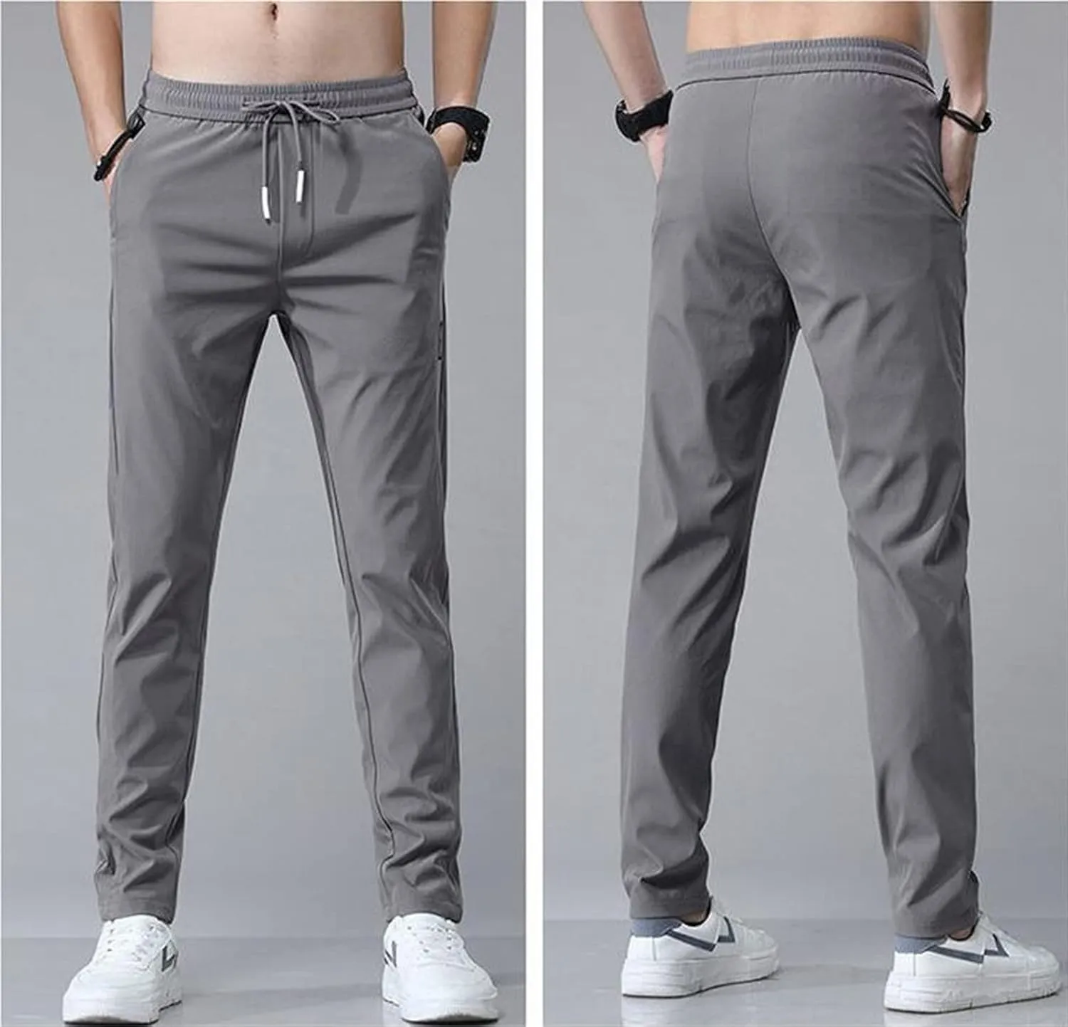 2023 Mens Cargo Mens Joggers Cargo Pants Fashion Casual Sweatpants Work Pants Drawstring Loose Trousers with Pockets