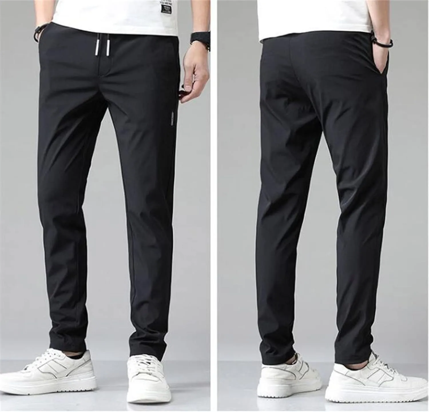 2023 Mens Cargo Mens Joggers Cargo Pants Fashion Casual Sweatpants Work Pants Drawstring Loose Trousers with Pockets