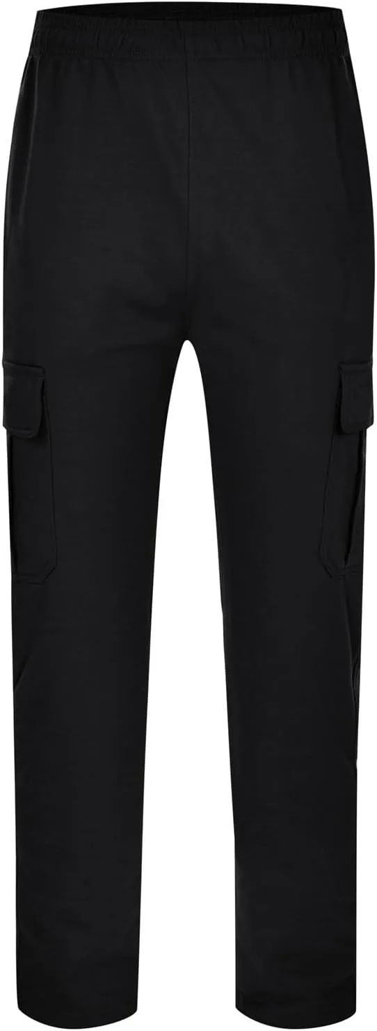 2023 Men's Cargo Pants Loose Sport Pants Plus Size Stylish Jogger Sweatpants Drawstring Hiking Outdoor Trousers with Pocket