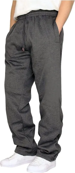 2023 Mens Heavyweight Fleece Sweatpants Workout Jogger Pants Elastic Waist Drawstring Baggy Cargo Pant Trousers with Pockets
