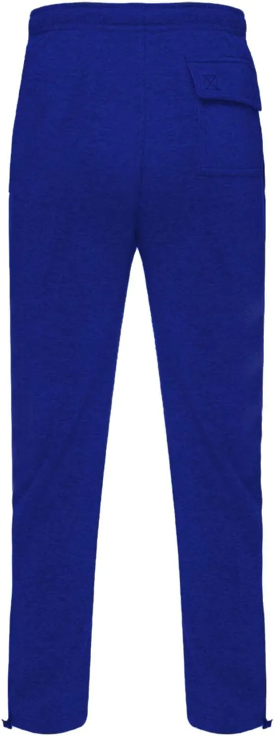 2024 Men's Fleece Cargo Sweatpants Drawstring Loose Fit Jogger Pants for Men with Pockets Stylish Hiking Work Trousers