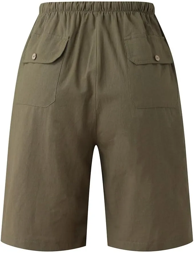 Athletic Shorts for Men Loose Waist with Pockets Waist Elastic Casual Drawstring Men's Pants Workout Shorts Men
