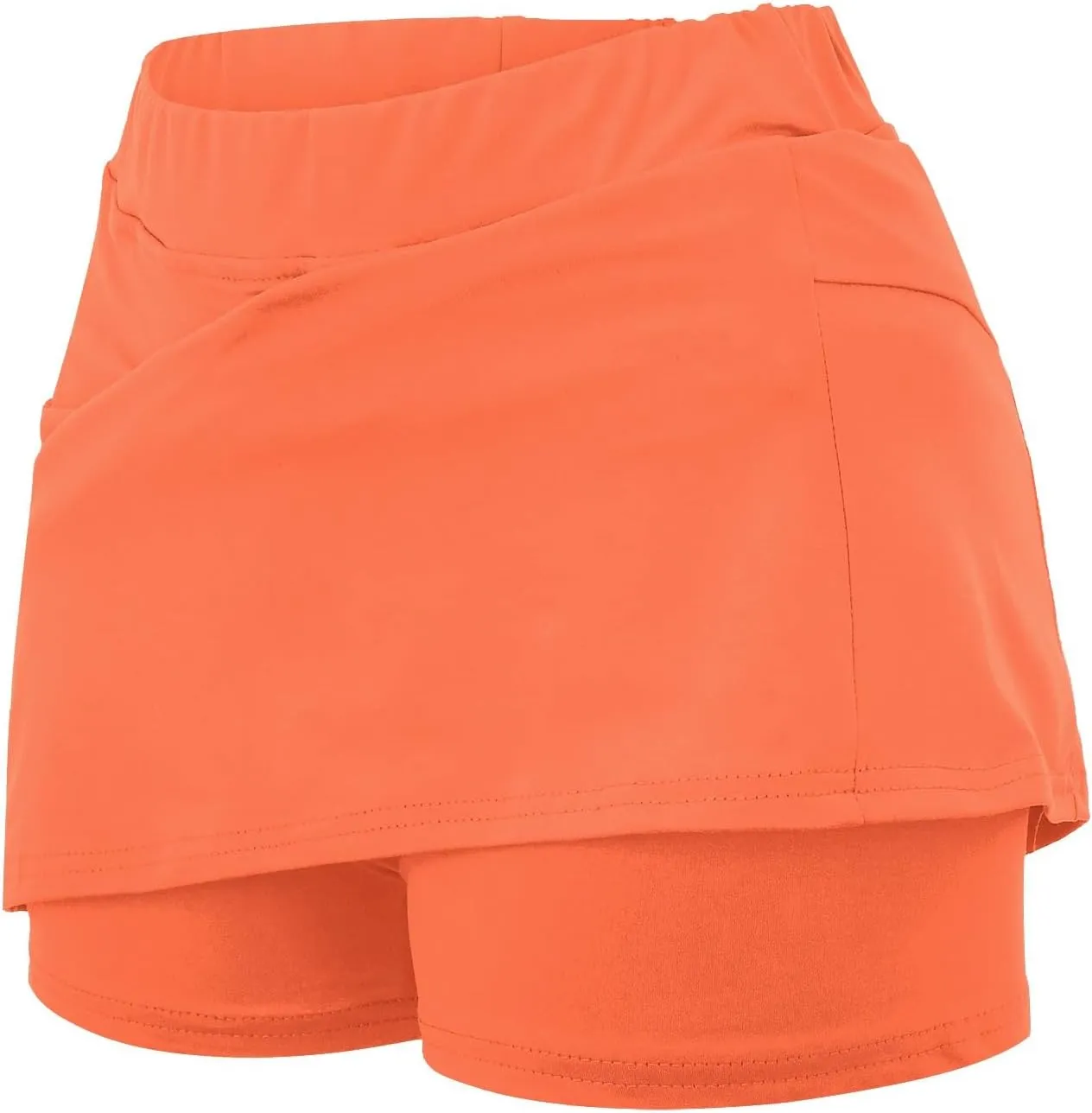 Athletic Skirt with Shorts for Women Golf Skirts High Waisted Tennis Tummy Control Plus Size Skort with Pockets