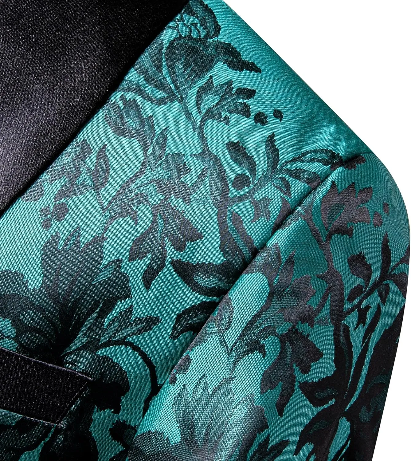Barry. Wang Men's Sport Coats & Blazers Flower Suit Jacket 1 Button Paisley Tuxedo Mardi Gras Carnival Parade Gift