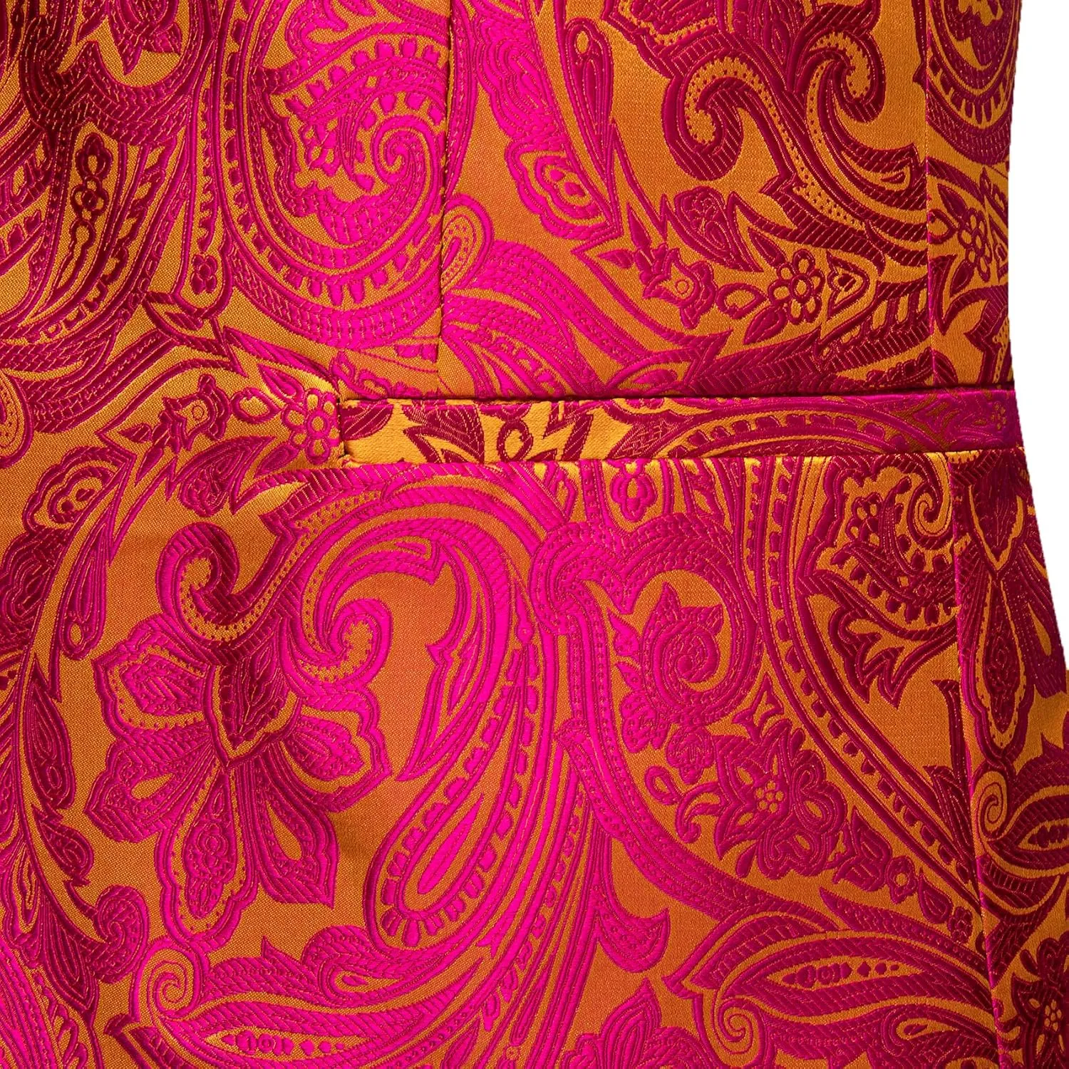 Barry. Wang Men's Sport Coats & Blazers Flower Suit Jacket 1 Button Paisley Tuxedo Mardi Gras Carnival Parade Gift