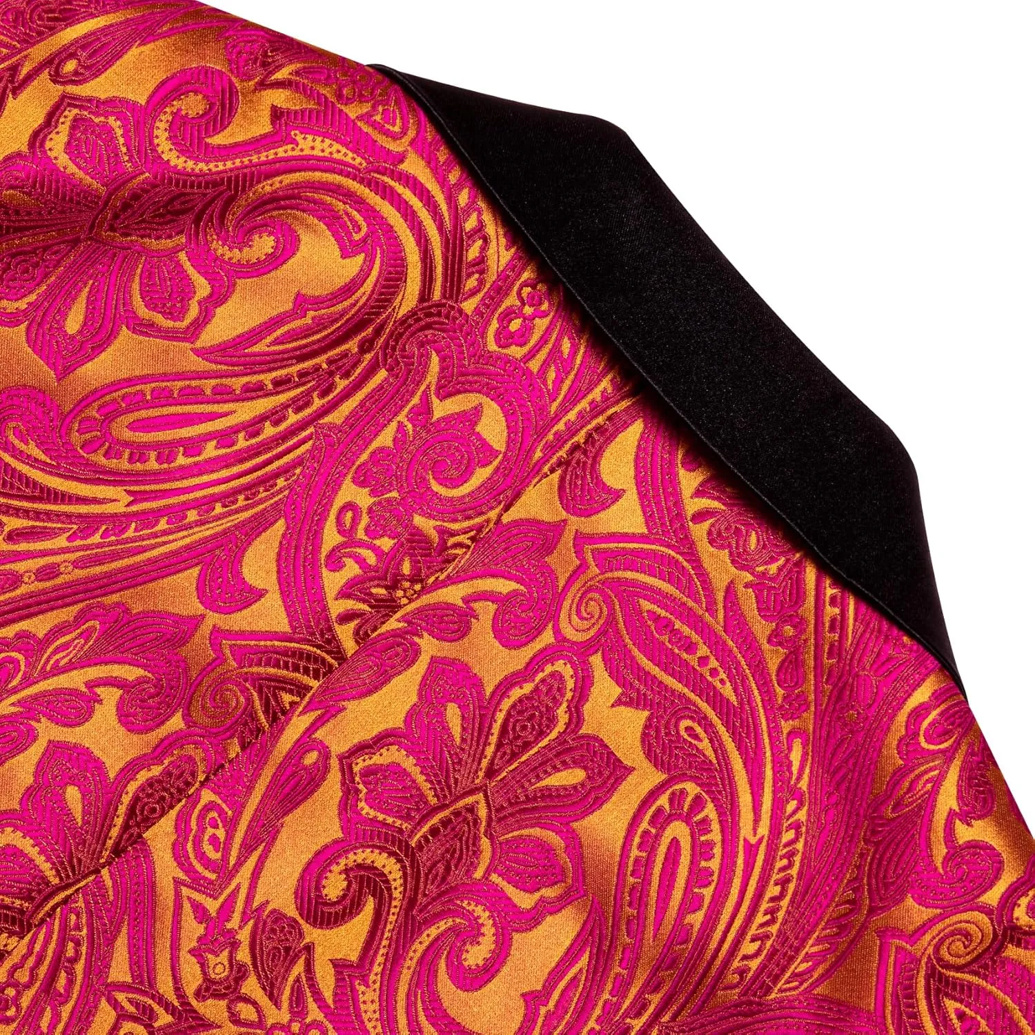 Barry. Wang Men's Sport Coats & Blazers Flower Suit Jacket 1 Button Paisley Tuxedo Mardi Gras Carnival Parade Gift