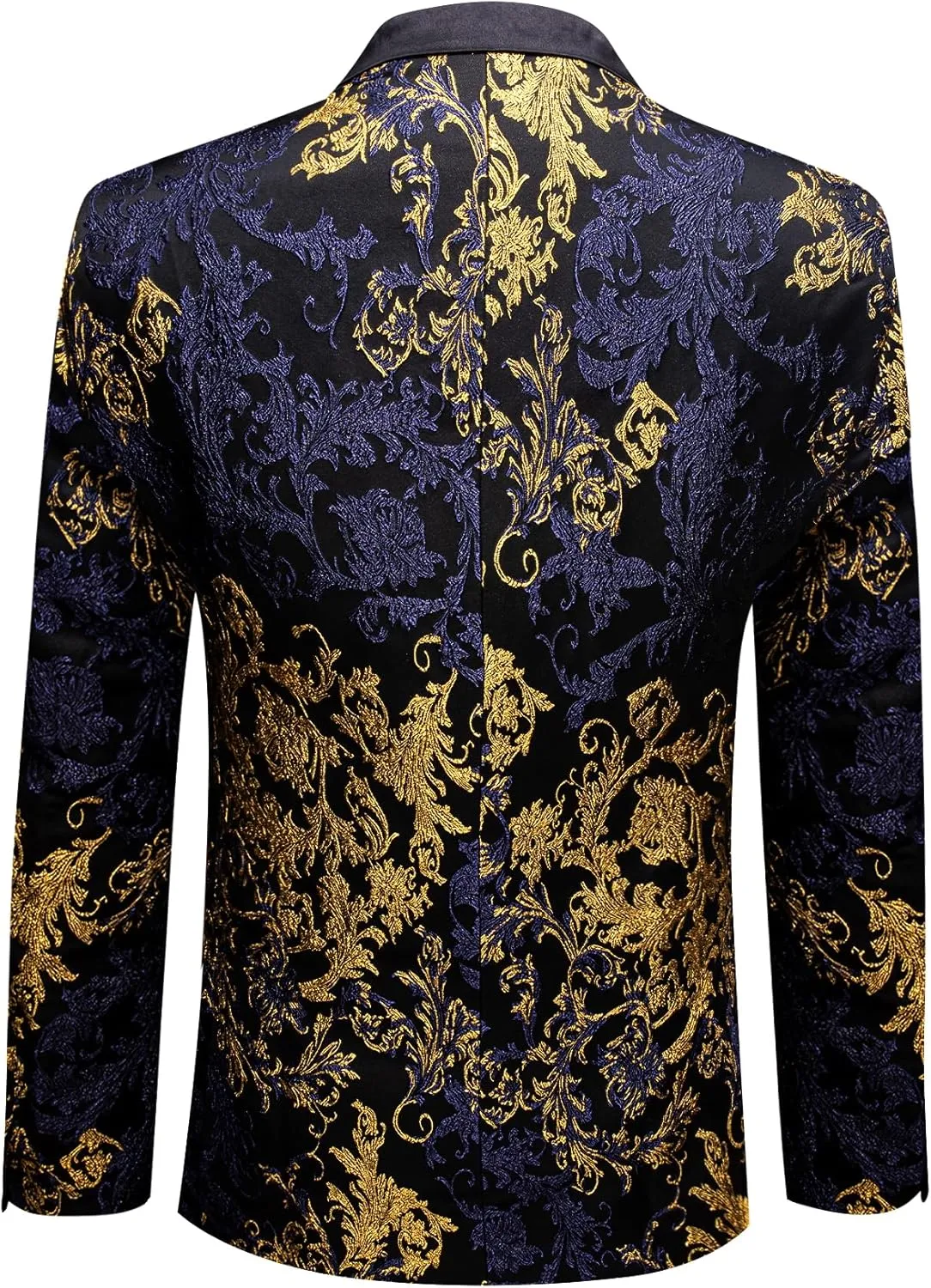 Barry. Wang Men's Sport Coats & Blazers Flower Suit Jacket 1 Button Paisley Tuxedo Mardi Gras Carnival Parade Gift