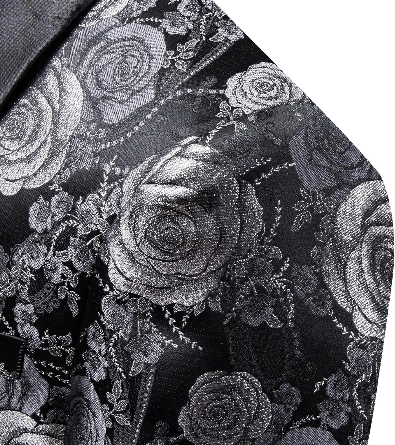 Barry. Wang Men's Sport Coats & Blazers Flower Suit Jacket 1 Button Paisley Tuxedo Mardi Gras Carnival Parade Gift