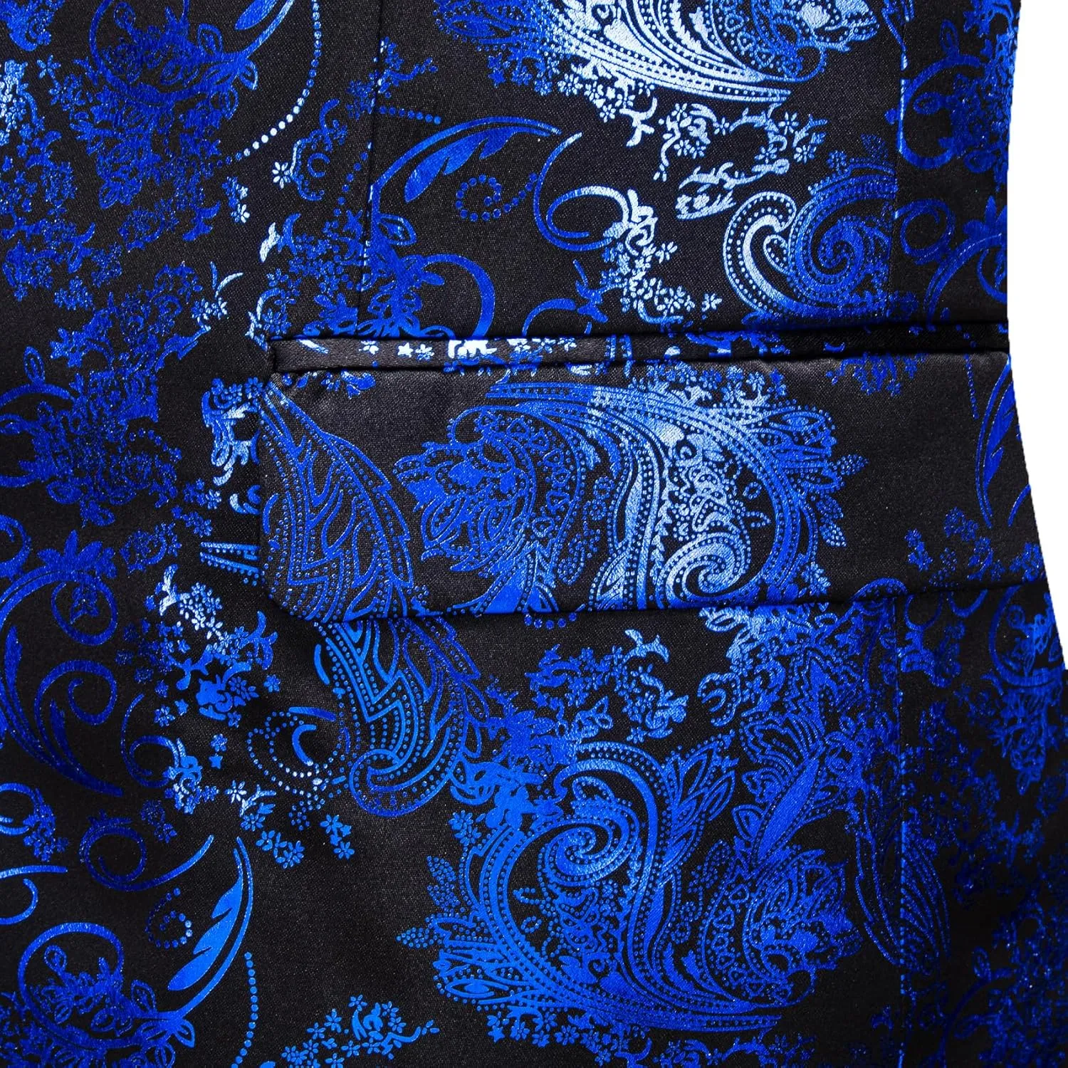 Barry. Wang Men's Sport Coats & Blazers Flower Suit Jacket 1 Button Paisley Tuxedo Mardi Gras Carnival Parade Gift