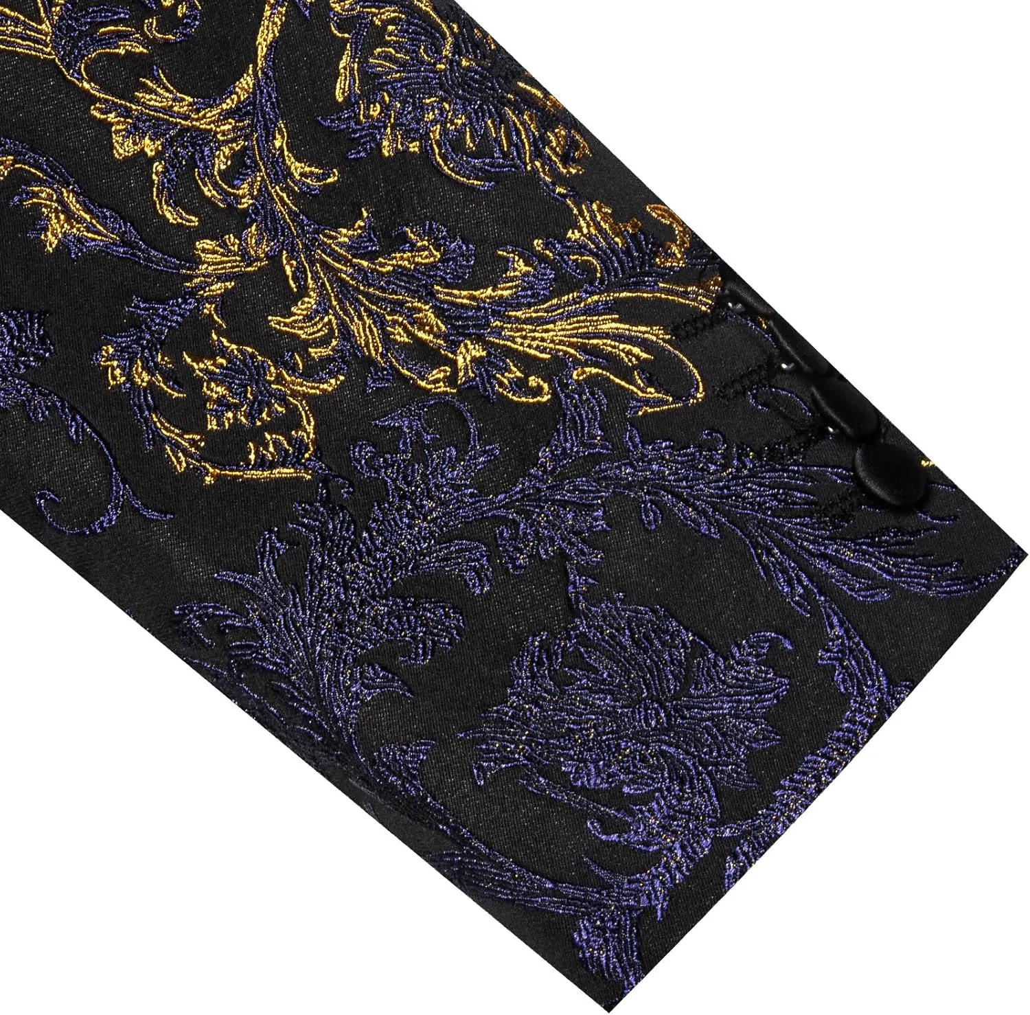 Barry. Wang Men's Sport Coats & Blazers Flower Suit Jacket 1 Button Paisley Tuxedo Mardi Gras Carnival Parade Gift