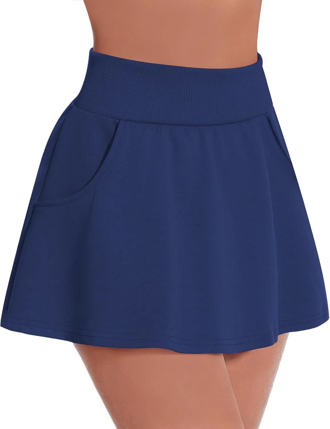 Betaven Golf Skirts for Women with Shorts Pockets A-Line High Waisted Skirt Mini Casual Athletic Tennis Skort