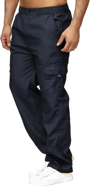 Big and Tall Cargo Pants for Men Sweatpants for Men Bottom Drawstring Baggy Joggers Men's Tactical Cargo Joggers Pant