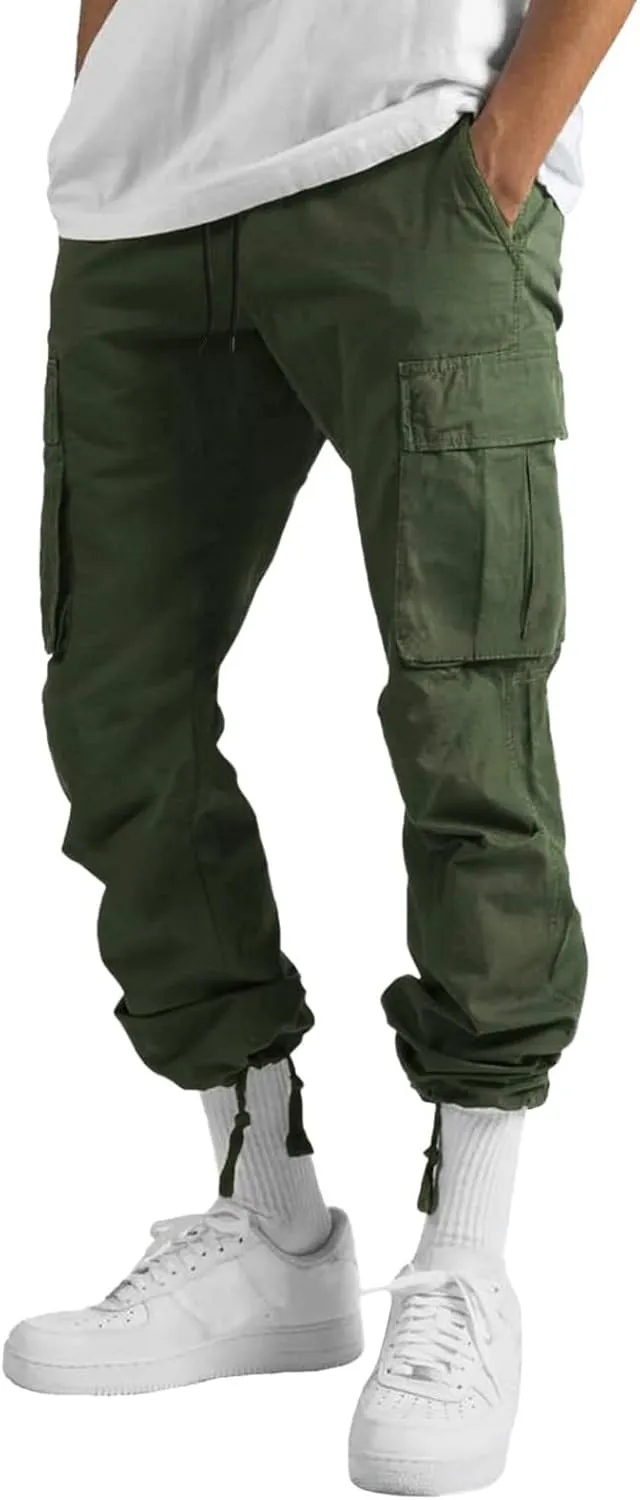 Big and Tall Sweatpants for Men Jogger Pants Pockets Men's Pants Mens Active Athletic Sweatpants Fleece Open Bottom