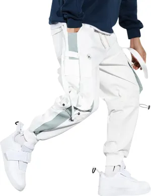 Big and Tall Sweatpants for Men Men's Trousers Cargo Jogger Cotton Casual Sweatpants Outdoor Elastic Waist Drawstring