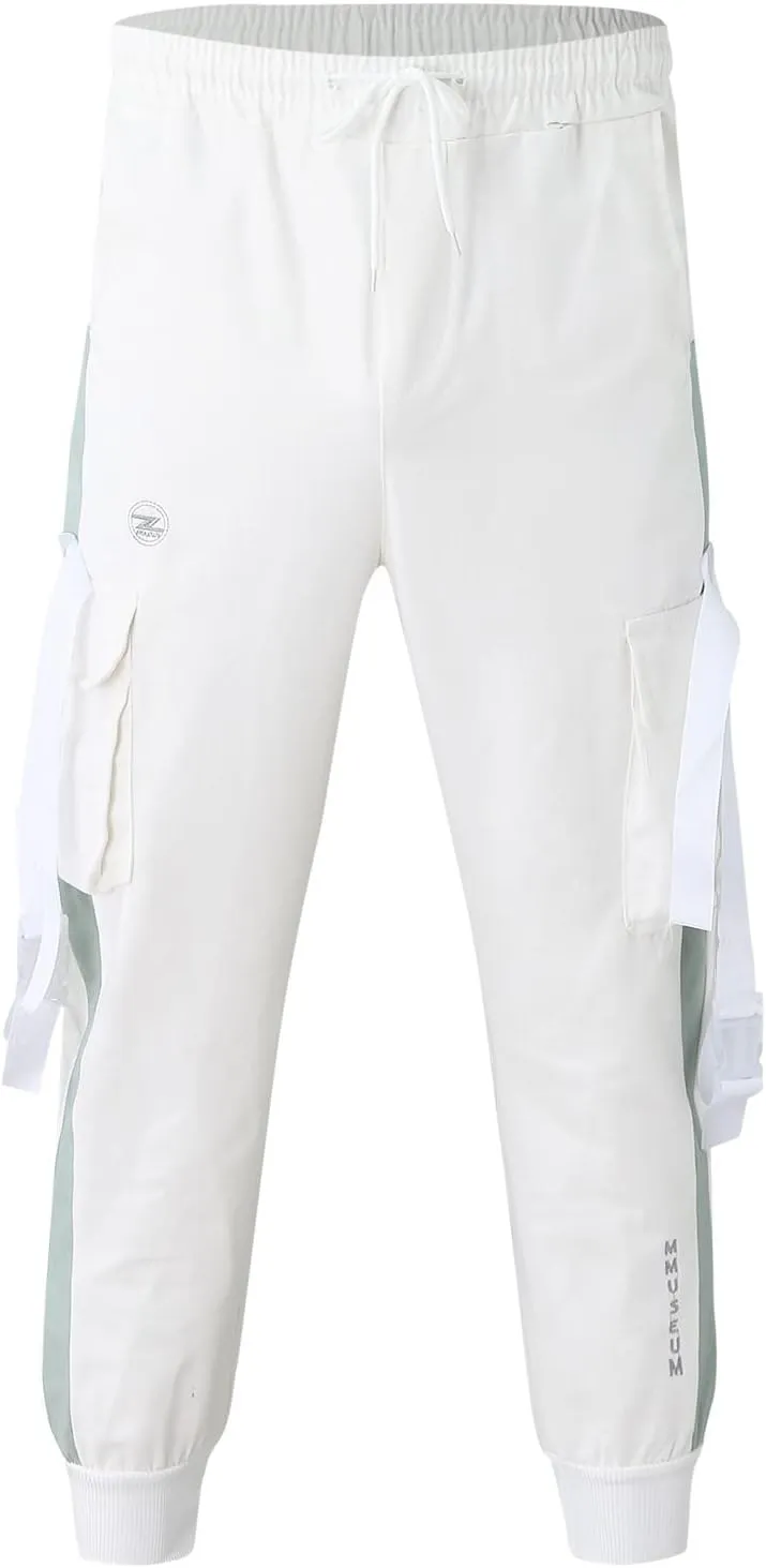 Big and Tall Sweatpants for Men Men's Trousers Cargo Jogger Cotton Casual Sweatpants Outdoor Elastic Waist Drawstring