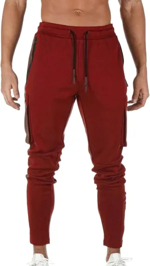 Big and Tall Sweatpants for Men Sports Trousers Drawstring Rope Loose Elastic Joggers Solid Casual Outdoor Long Pants