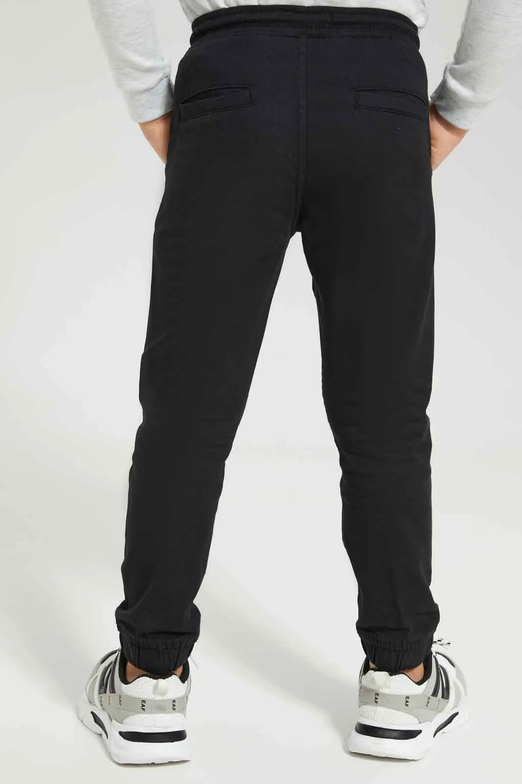 Boys Black Jogger Pants