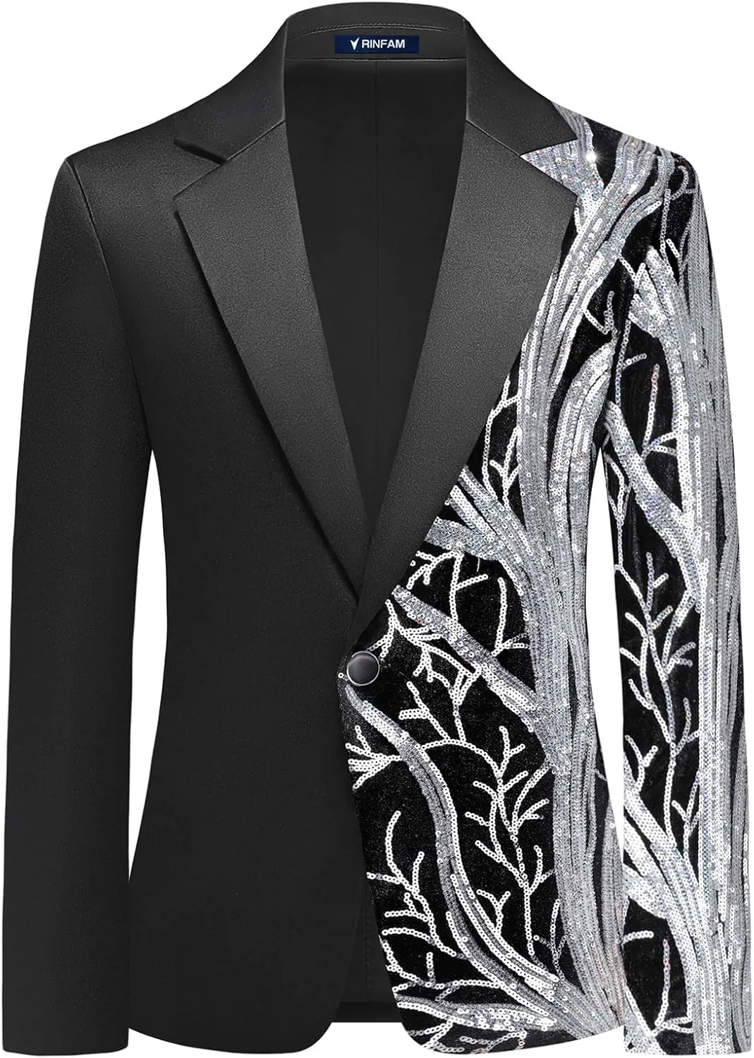 Boys Formal Tuxedo Suit Set Size 4-16 Sequin Blazer 2 Piece Satin Jacket Black Pants Kids and Teen Boys Dress Outfit