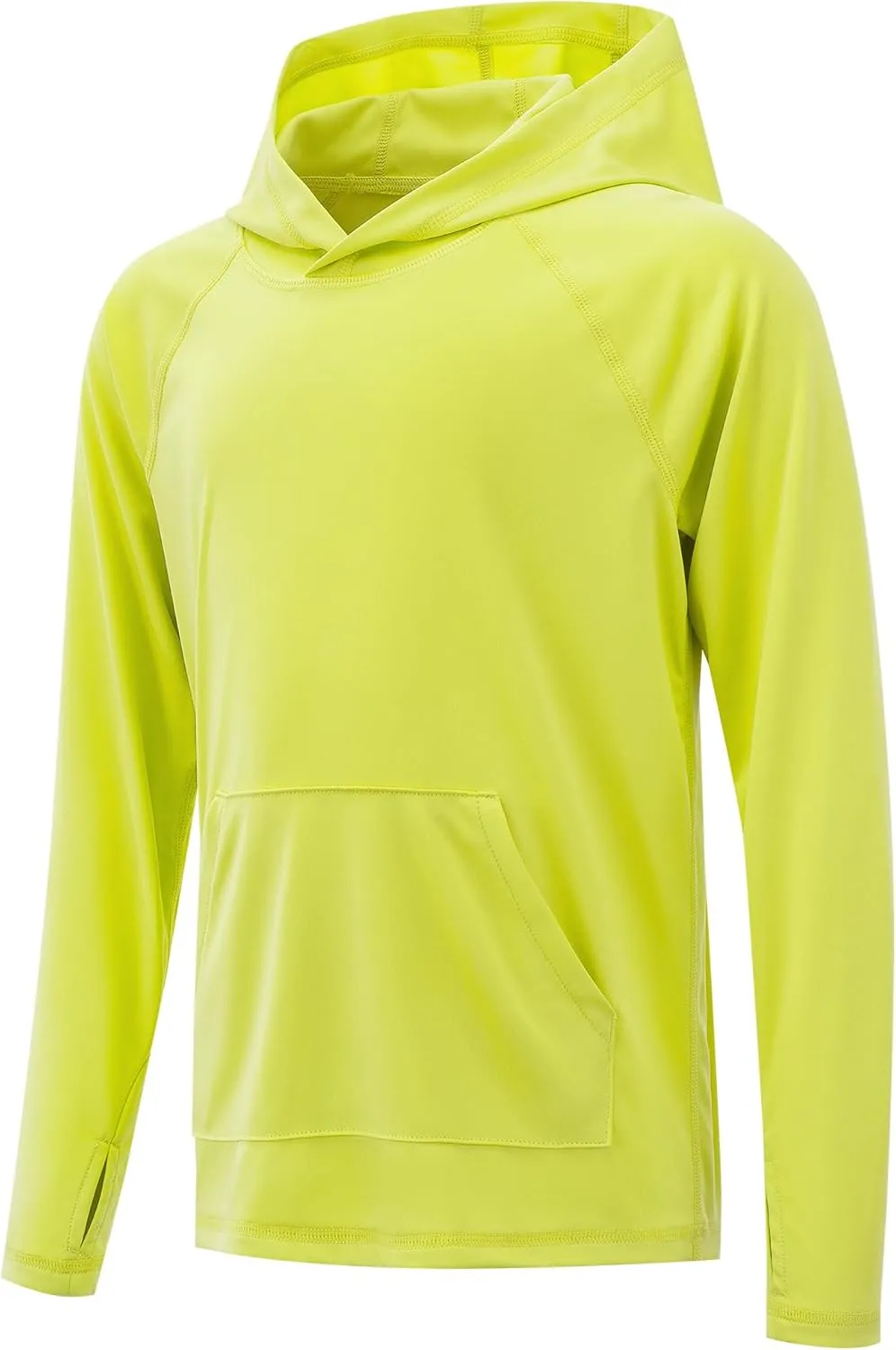 Boys Rash Guard Long Sleeve Hoodie Swim Shirt with Pocket Youth Kids UPF 50  Sun Protection Fishing Shirts Thumb Hole