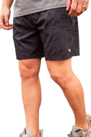 Burlebo White Speckled Athletic Shorts - White Liner