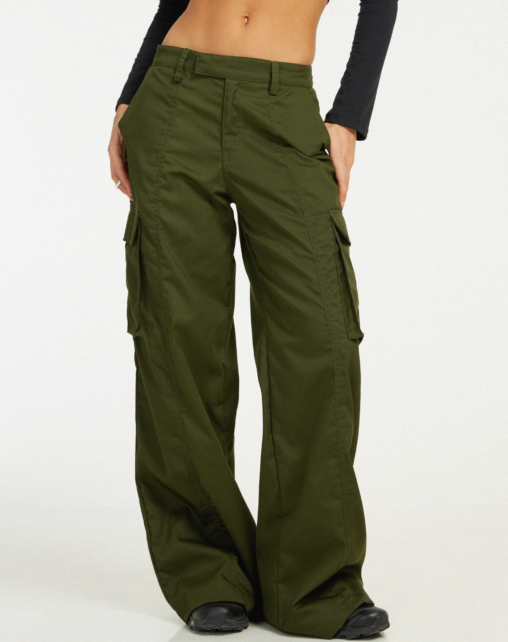 Calix Cargo Trouser in Forest Green