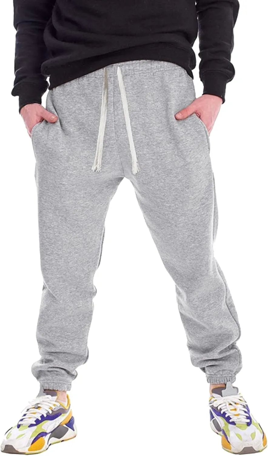 Cargo Pants for Men Big and Tall & Winter Pants for Men Drawstring Cargo Flat Front Straight Fit Pants Outdoor Sports
