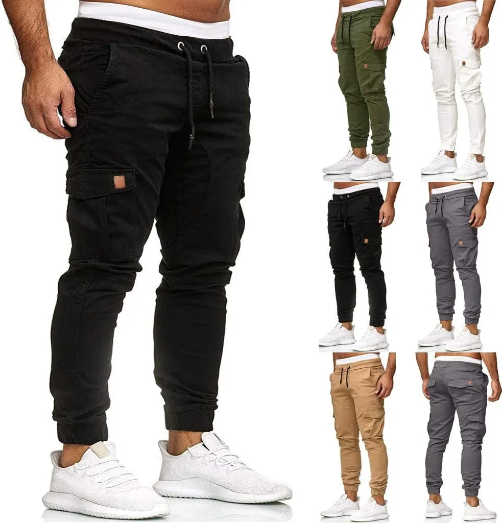 Cargo Pants for Men Big and Tall and Big & Tall Sizes Sweatpants for Men with Pockets Mens Casual Joggers Sweatpants