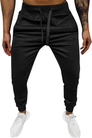 Cargo Pants for Men Big and Tall, Athletic Casual Open Bottom Cargo Sweatpants with Pockets Men's Cotton Sweatpants