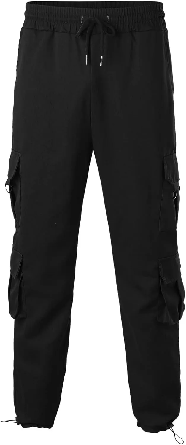 Cargo Pants for Men Big and Tall for Men with Pockets Ripstop Cargo Pants Casual Color Solid Men's Trousers Leggings
