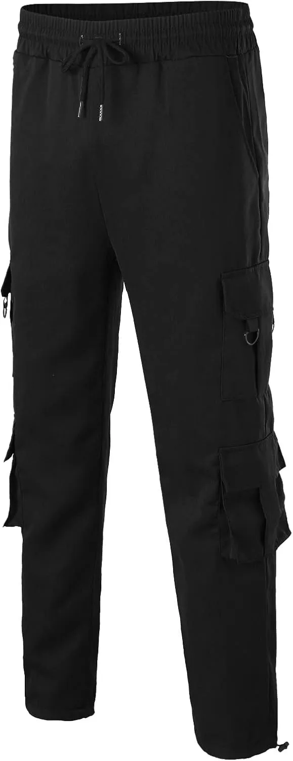 Cargo Pants for Men Big and Tall for Men with Pockets Ripstop Cargo Pants Casual Color Solid Men's Trousers Leggings
