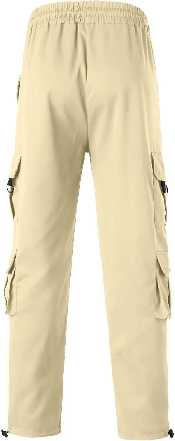 Cargo Pants for Men Big and Tall for Men with Pockets Ripstop Cargo Pants Casual Color Solid Men's Trousers Leggings