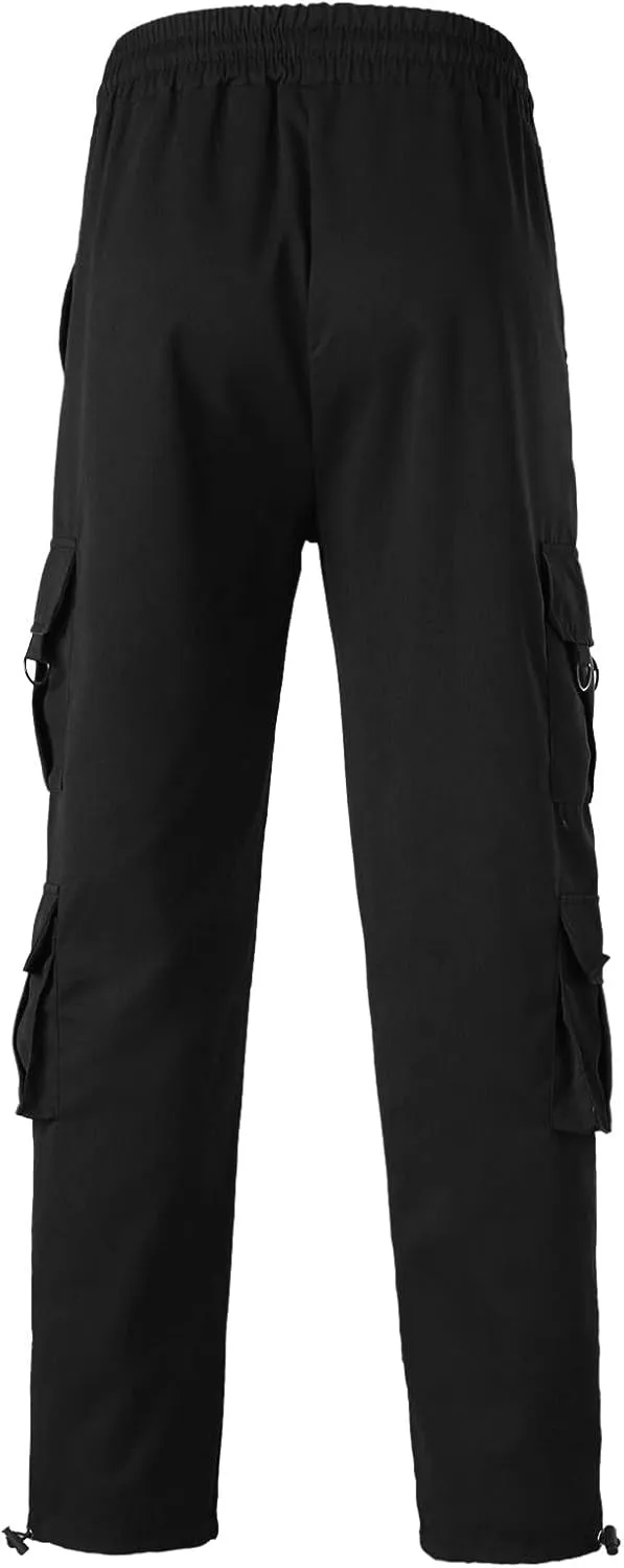 Cargo Pants for Men Big and Tall for Men with Pockets Ripstop Cargo Pants Casual Color Solid Men's Trousers Leggings