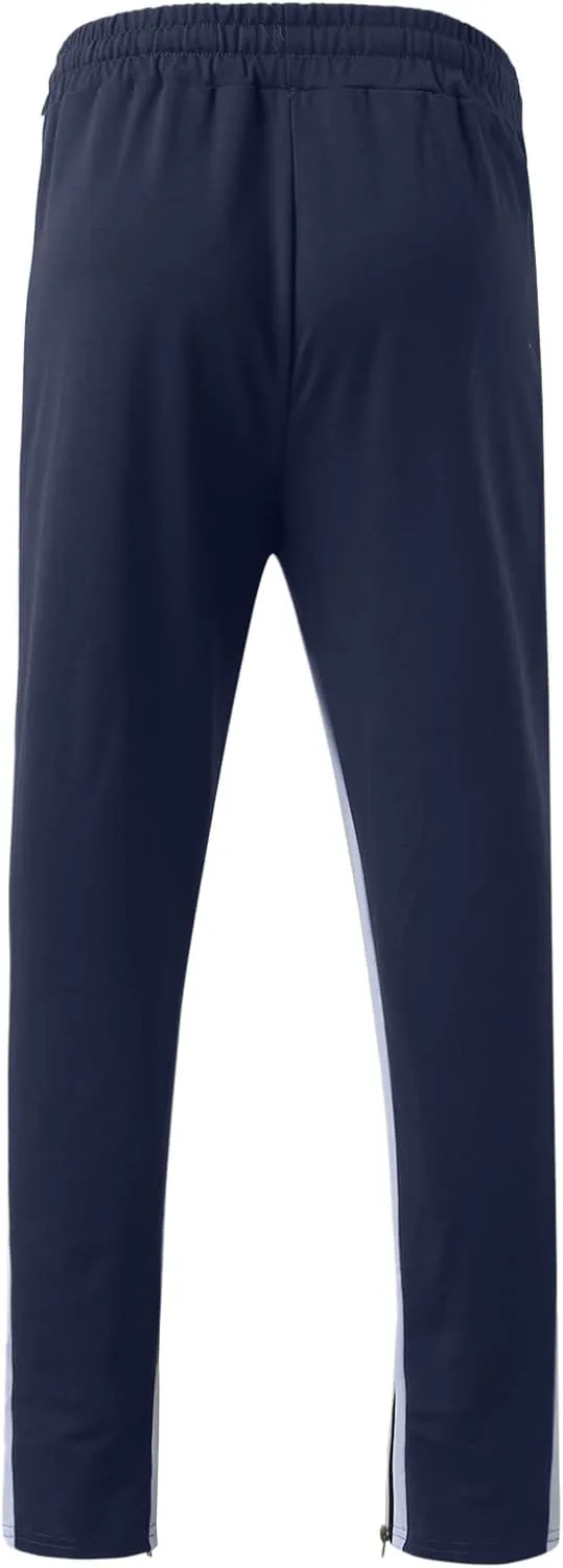 Cargo Pants for Men Big and Tall, Gym Athletic Running Track 5 Pocket Winter Sweat Pants Athletic Pants for Men Cargo