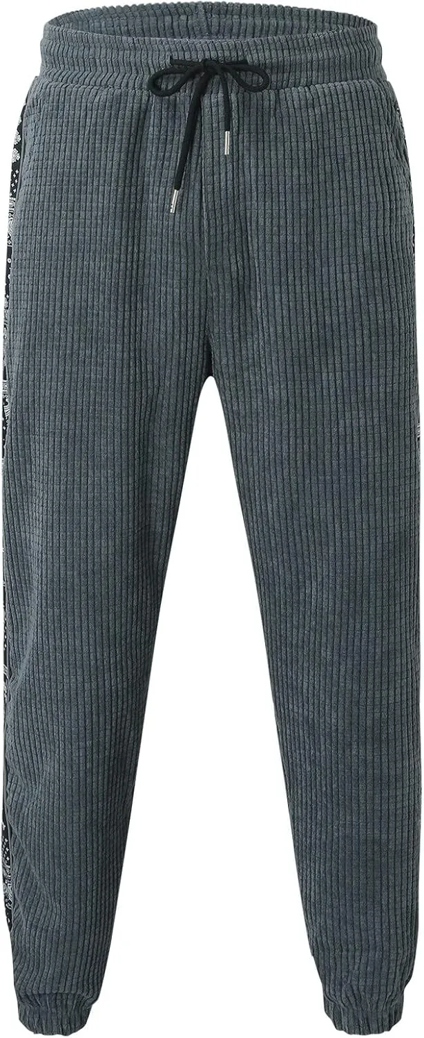 Cargo Pants for Men Big and Tall, Lightweight Mens Work Pants with Multi-Pocket Grey Pants Slim Fit Pants Mens Sweat