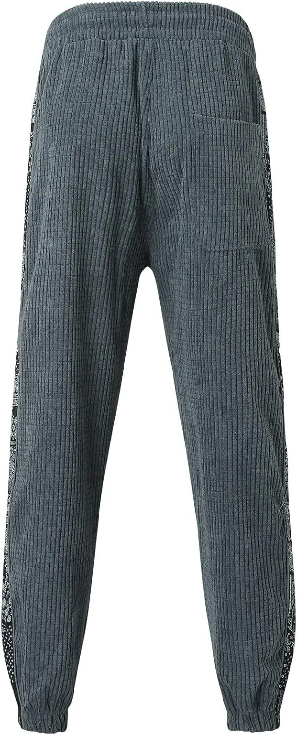 Cargo Pants for Men Big and Tall, Lightweight Mens Work Pants with Multi-Pocket Grey Pants Slim Fit Pants Mens Sweat