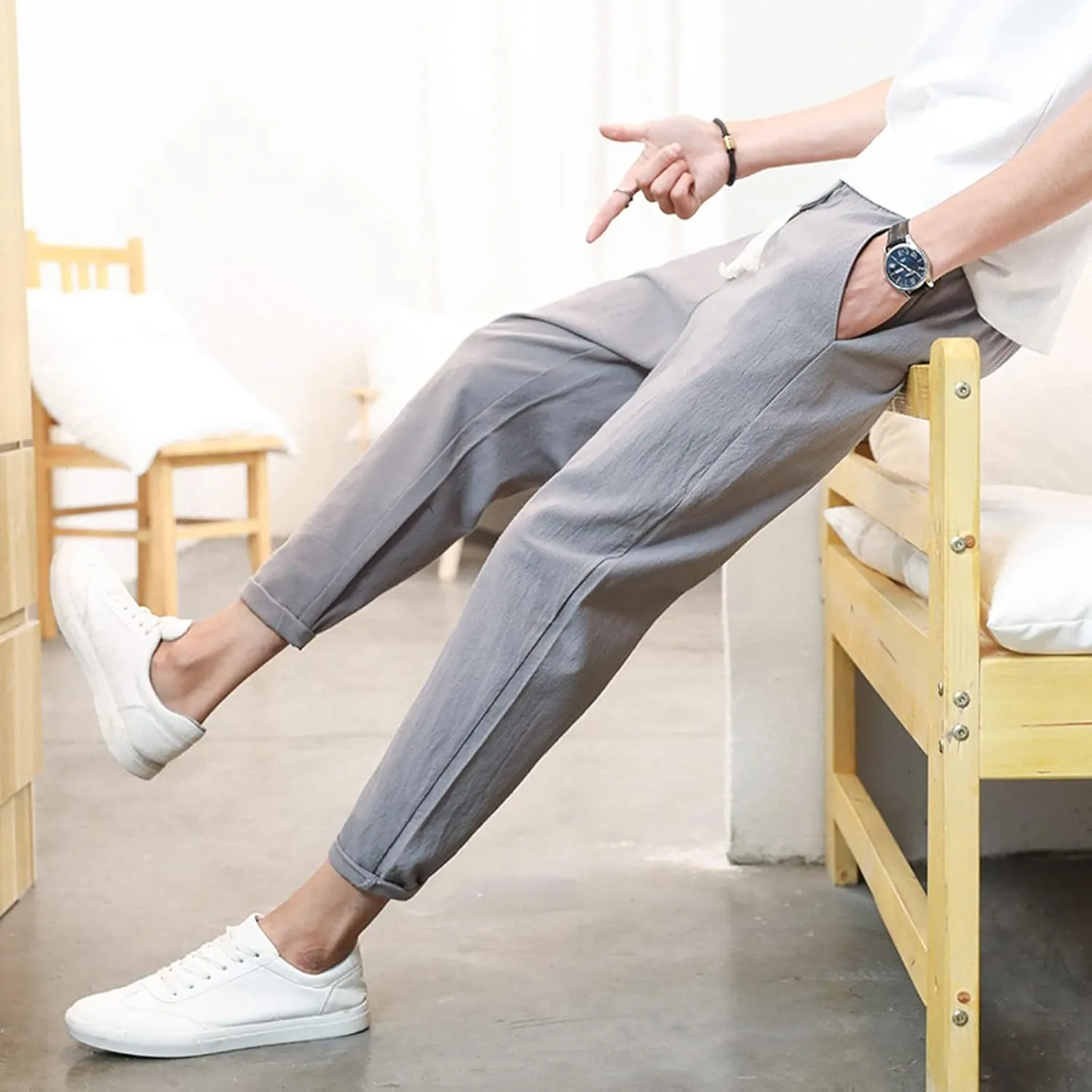 Cargo Pants for Men Big and Tall, Multi Pocket Sweatpants Lounge Loose Workout Jogger Cargo Pants Mens Sports Pants
