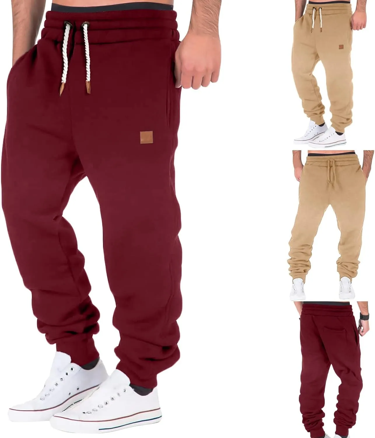 Cargo Pants for Men Big and Tall Sports Trousers Men's Cargo Pants Big and Tall Men's Elastic Waist Work Pants Loose