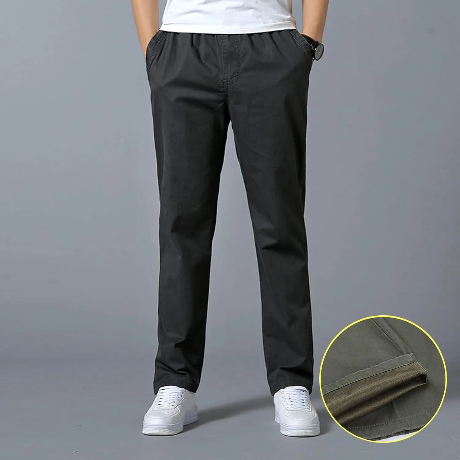 Cargo Pants for Men Big and Tall, Sweatpants with Pockets Drawstring Athletic Pants Joggers Running Sports Sweatpants