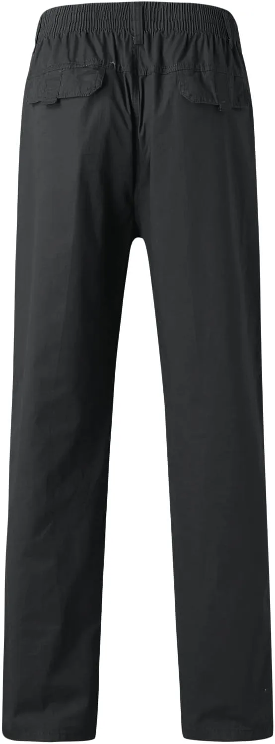 Cargo Pants for Men Big and Tall, Sweatpants with Pockets Drawstring Athletic Pants Joggers Running Sports Sweatpants