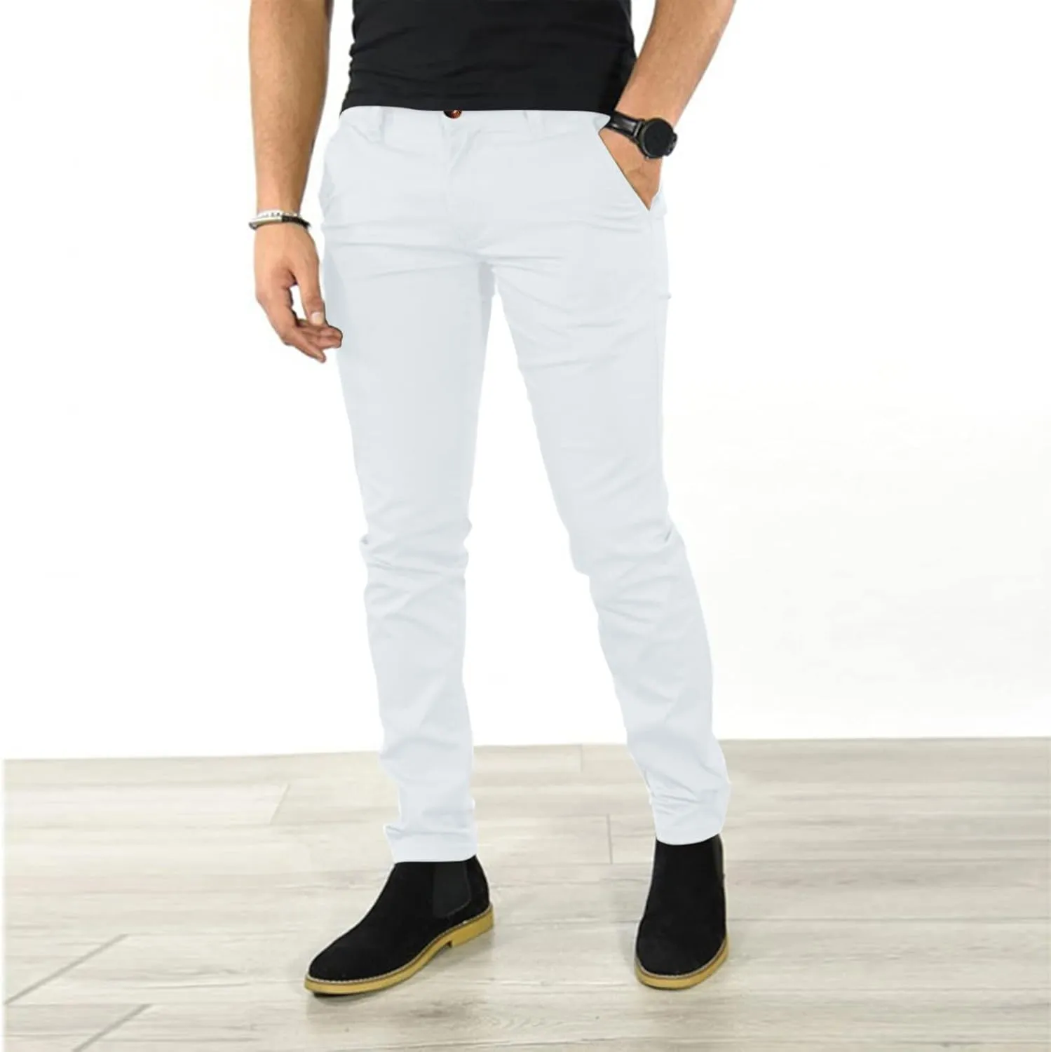 Cargo Pants for Men Joggers Casual Dress Pants for Men 2023 Cargo Pants for Men Solid Casual Multiple Pockets Outdoor
