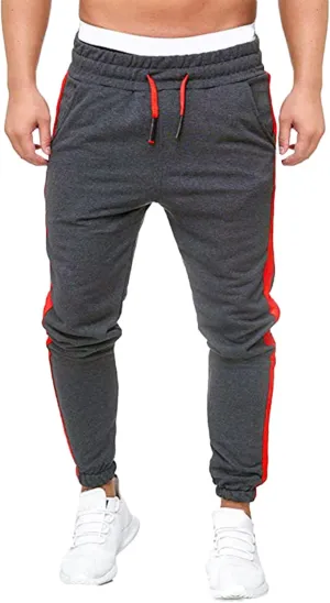 Cargo Pants for Men Joggers Leg Trousers Straight-Fit Multi-Pocket Cargo Sweatpants for Men Wild Cargo Pants Outdoor