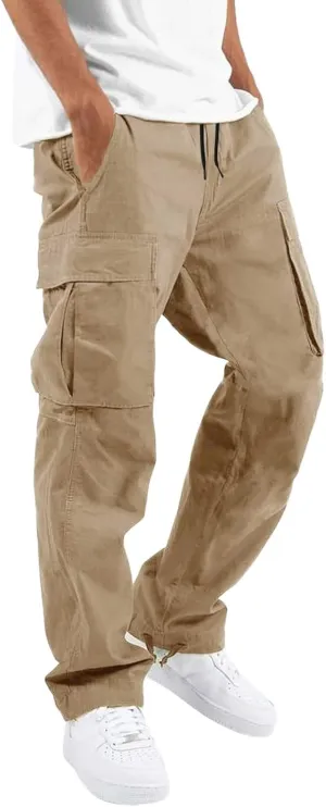 Cargo Pants for Men with Pockets Casual Wild Work Joggers Athletic Pants Baggy Hiking Trousers Outdoor Wearing Track Pants