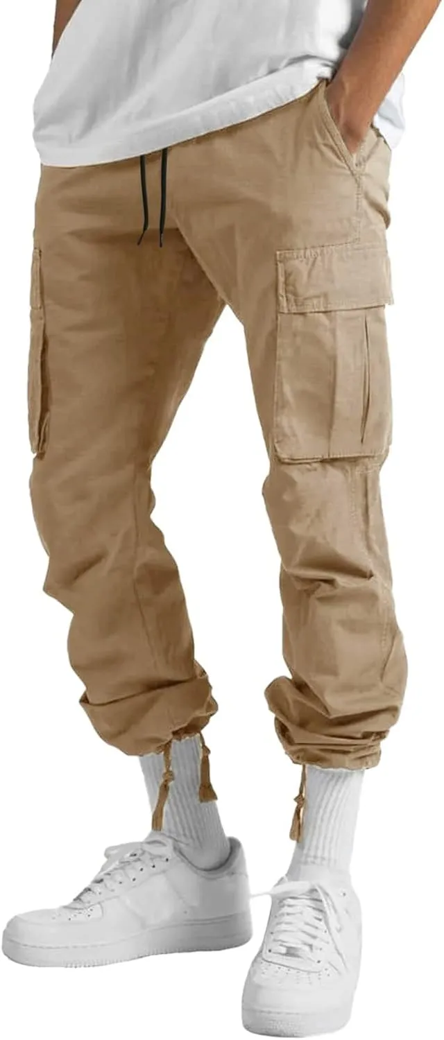 Cargo Pants for Men with Pockets Casual Wild Work Joggers Athletic Pants Baggy Hiking Trousers Outdoor Wearing Track Pants
