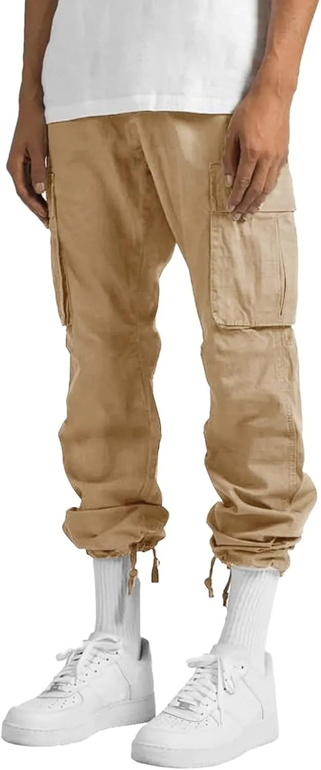 Cargo Pants for Men with Pockets Casual Wild Work Joggers Athletic Pants Baggy Hiking Trousers Outdoor Wearing Track Pants