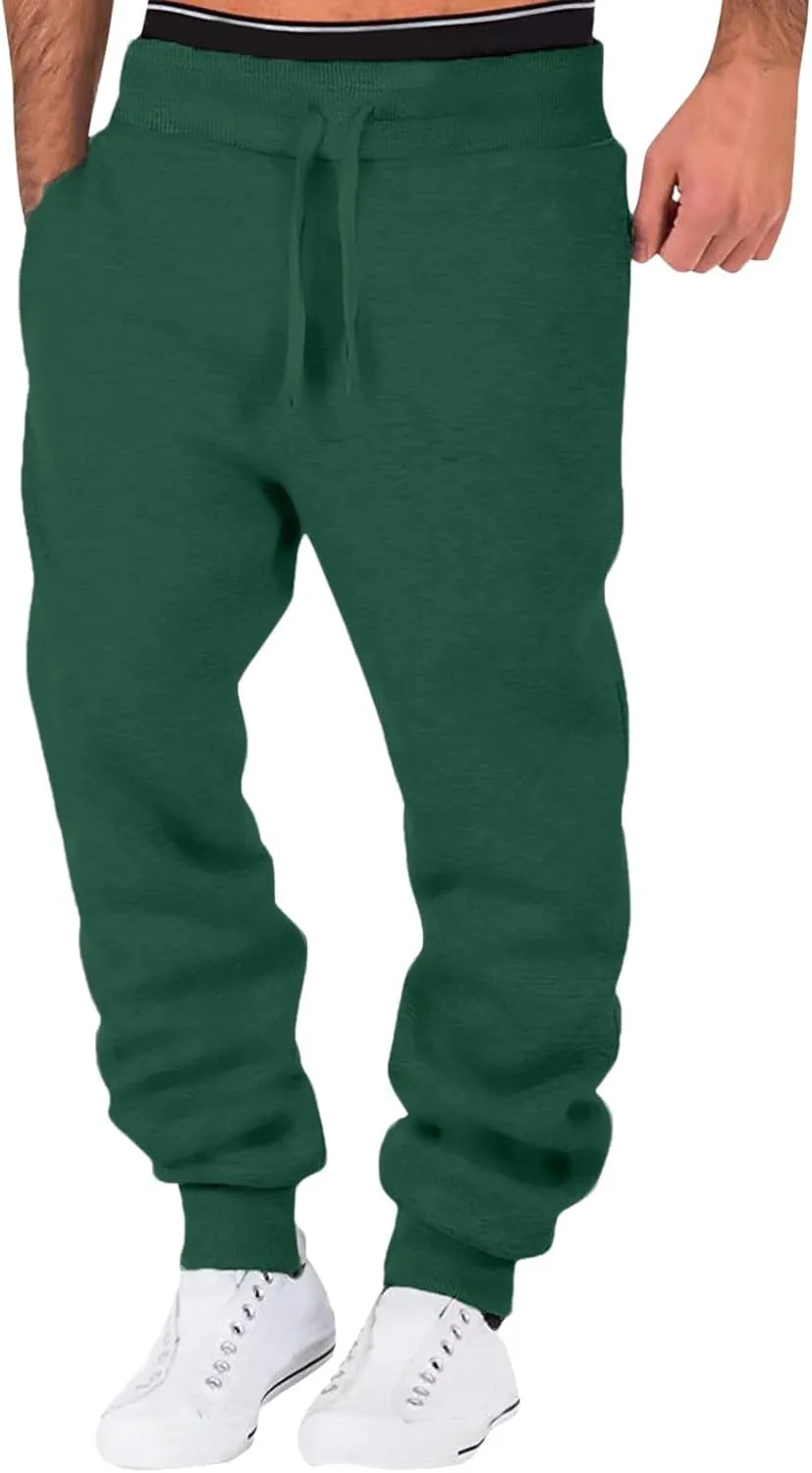 Cargo Pants for Men Work Fit Trousers Men's Tear Away Pants Basketball Casual Training Pant Warm Up Loose Casual Open