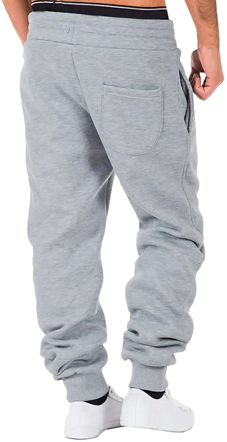 Cargo Sweatpants for Men Baggy Athletic Cargo Sports Pants Sweats Casual Straight-Leg Trousers Men's Cargo Sweatpants