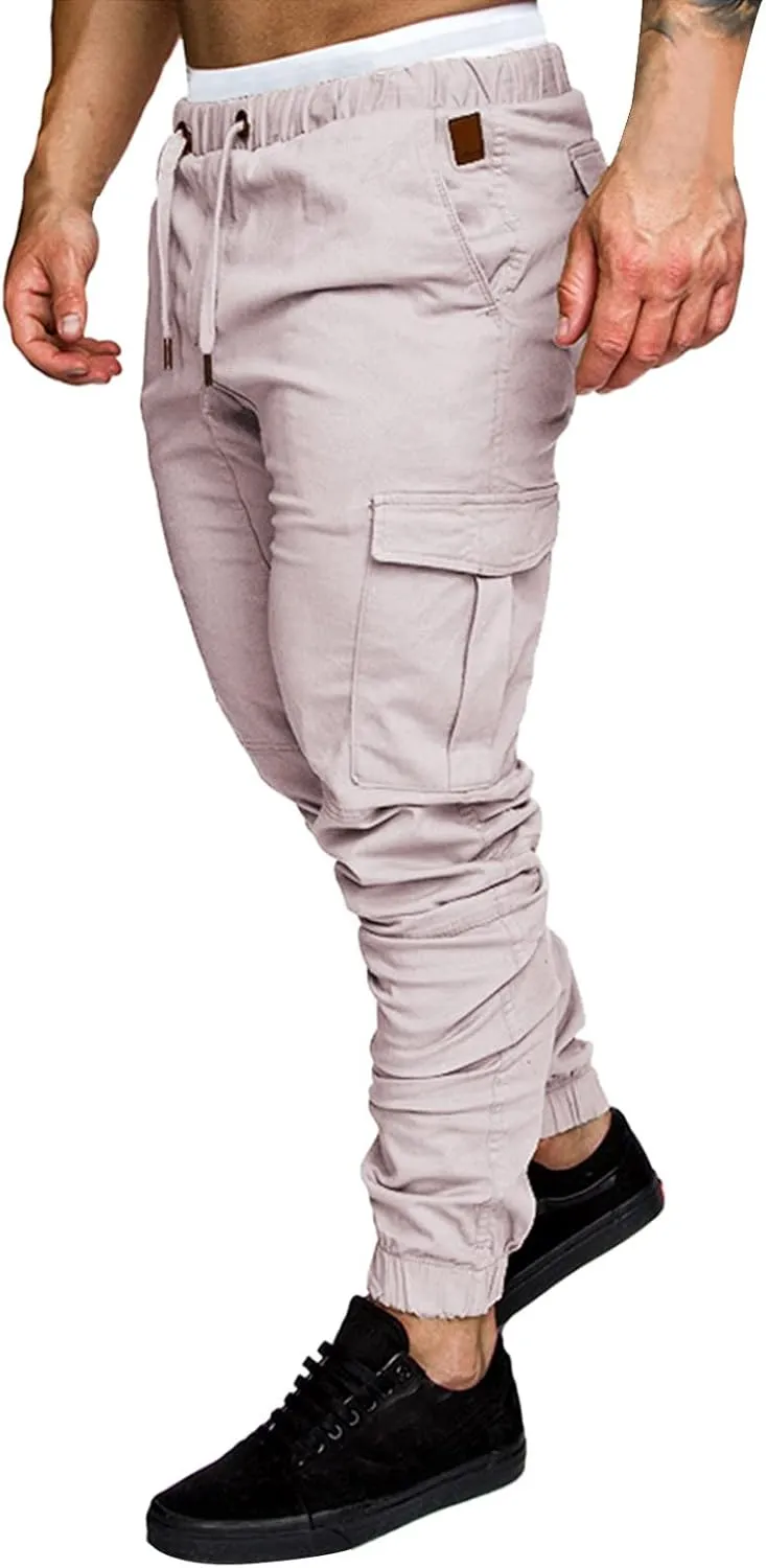 Cargo Sweatpants for Men Big and Tall Long Trousers Men Athletic Jogger Sports Outdoor Trousers Men's Sweatpants with