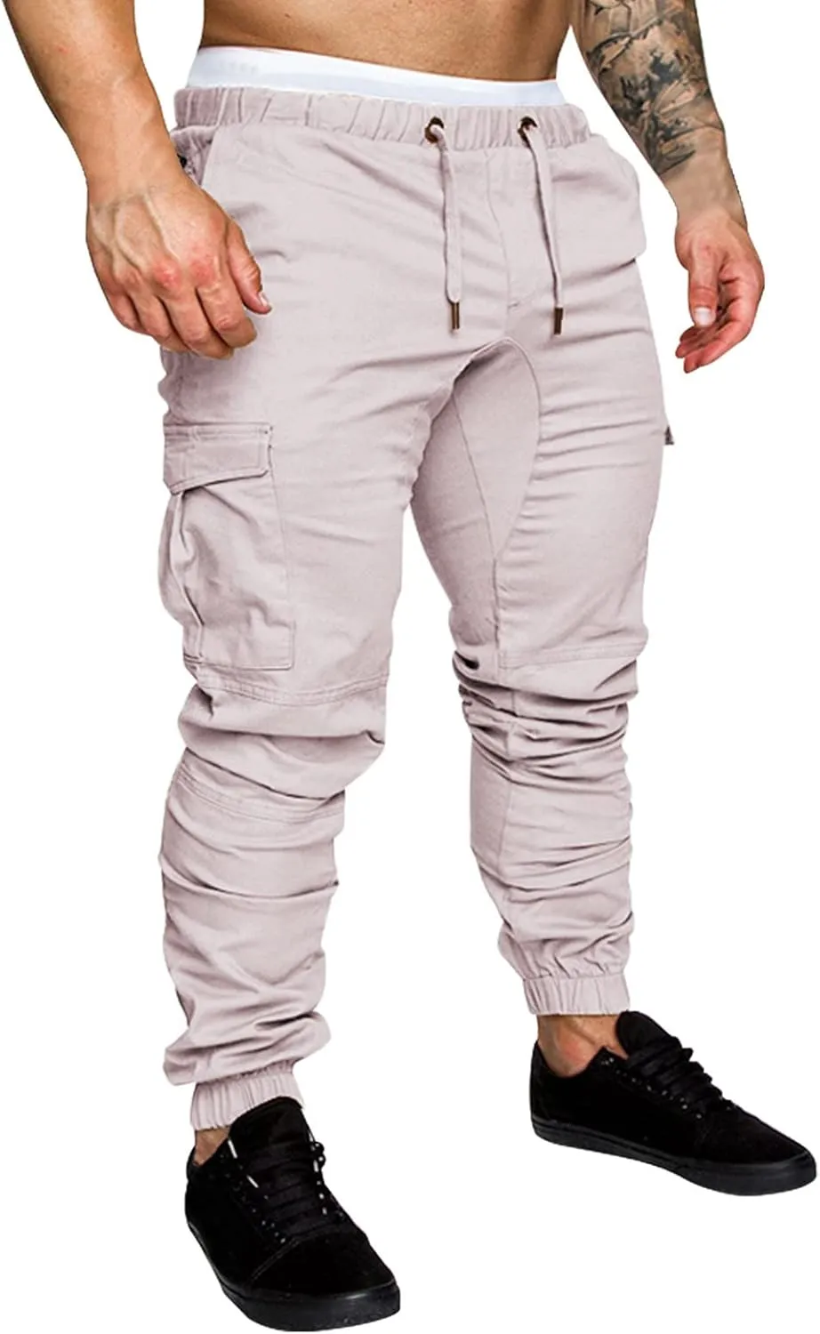 Cargo Sweatpants for Men Big and Tall Long Trousers Men Athletic Jogger Sports Outdoor Trousers Men's Sweatpants with