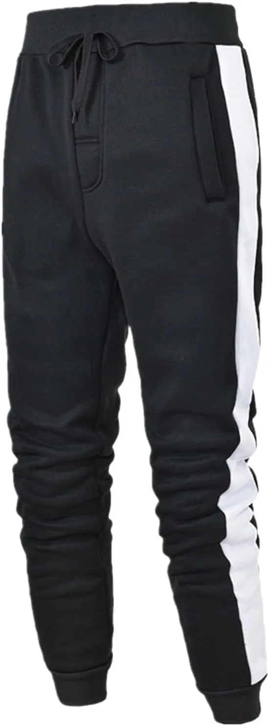 Cargo Sweatpants for Men Big and Tall Pants Drawstring Sport Trousers with Multi Pockets Men's Cargo Sweatpants with