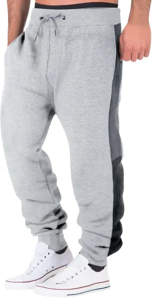 Cargo Sweatpants for Men Big and Tall Pants Men's Fashion Solid Bag Overalls Sports Casual Jogging Pants Light Hiking